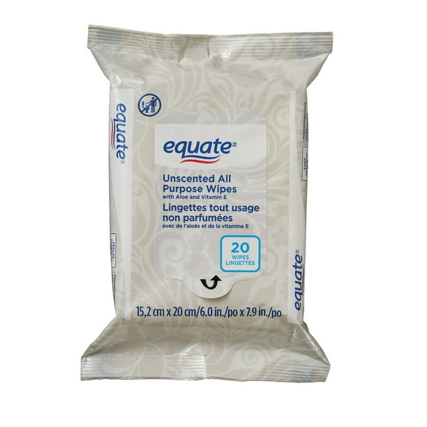 Equate Unscented All Purpose Wipes, 20 Wipes Walmart.ca