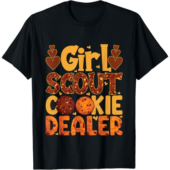 scout for girls cookie dealer women funny scouting lover T-Shirt