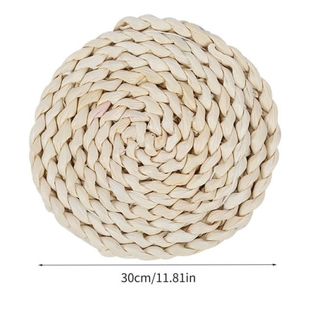 

Cotton Yarn Ramie Dining Table Insulation Pad Thick Woven Household Anti-scalding Pad