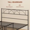 thumbnail image 4 of HOMCOM Queen Bed Frame Metal Platform Bed Frame with Headboard Steel Slat, 4 of 10