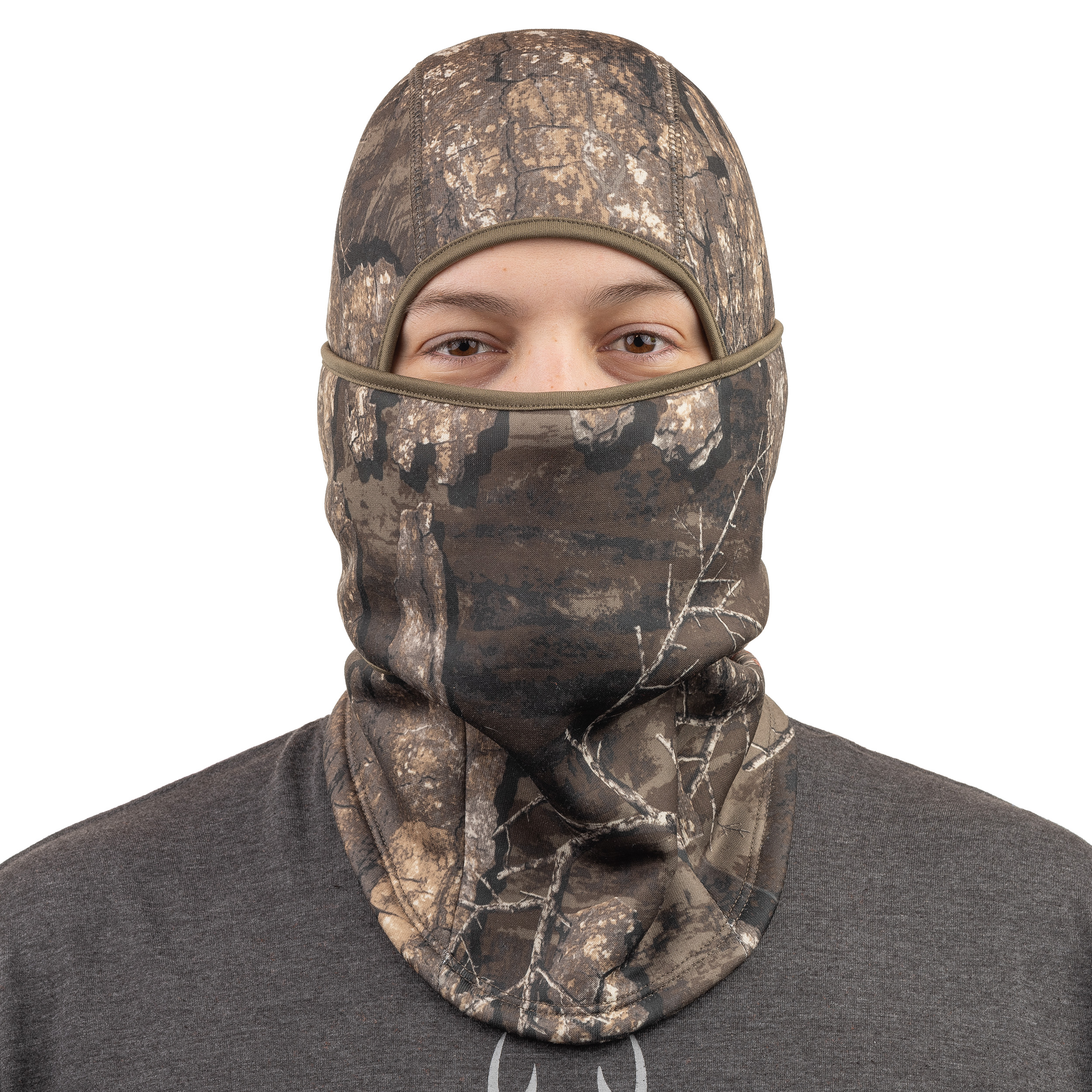 Huntworth Men's Renegade Midweight 4-in-1 Adjustable Balaclava – RealTree Timber® Camo
