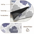 thumbnail image 6 of Grey Purple Moroccan Round Area Rug 3.3Ft Washable Circle Rugs for Dining Room Table, Retro Bohemia Geometric Pattern Non-Slip Carpet Floor Mats Indoor Outdoor Carpet Runner Aesthetic Home Decor, 6 of 8