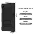thumbnail image 3 of FIEWESEY For TCL NXTPAPER 11 Tablet Model 9466X6 2023 Model Case Heavy Duty Shockproof Rugged Protective 11 inch Cover with Kickstand Kids Friendly For TCL NXTPAPER 11 inch - Black, 3 of 8
