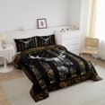 thumbnail image 4 of Camo Green American Flag Comforter Set for Teen Hunting Deer Wild Animal Bedding USA Federations Stars Stripes Bed Comforter Full, Rustic Antlers Deer Hunting Wild Animal Quilted Duvet Set, 4 of 6
