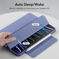 thumbnail image 3 of ESR Hybrid Case Compatible with iPad Pro 11 Inch (2022/2021), iPad Pro 11 Case with Pencil Holder, Detachable Magnetic Cover, Vertical Stand, Rebound 360 Series, Purple, 3 of 8