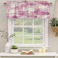thumbnail image 2 of 2 Pack Valances for Window, Pink Ombre Short Curtains for Kitchen Bedroom Living Room, Gradient Abstract Art Vintage Rod Pocket Small Window Treatment Valance Drapes 42 x 18 Inch, 2 of 8