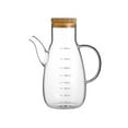 thumbnail image 1 of Aceitera de vidrio de borosilicato de 800 ml, a prueba de fugas, para cocina, hogar, con escala, apta para aceite, vinagre líquido., 1 of 8