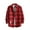 Watermelon Red, variant on Mens Flannel Shirts Long Sleeve Casual Fall Winter Lapel Plaid Shirt Jacket Loose Fit Button Down Mens Shirts