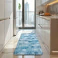 thumbnail image 4 of Light Blue Christmas Snowflake Pattern Kitchen Rug Mat,Kitchen Runner Rugs Non Skid Washable,Decorative Kitchen Floor Mats for Kitchen,Sink,Laundry,17"x47.2", 4 of 7