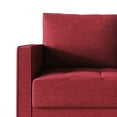 thumbnail image 4 of Castle Place Classic Linen Upholstered Loveseat, Red, 4 of 7