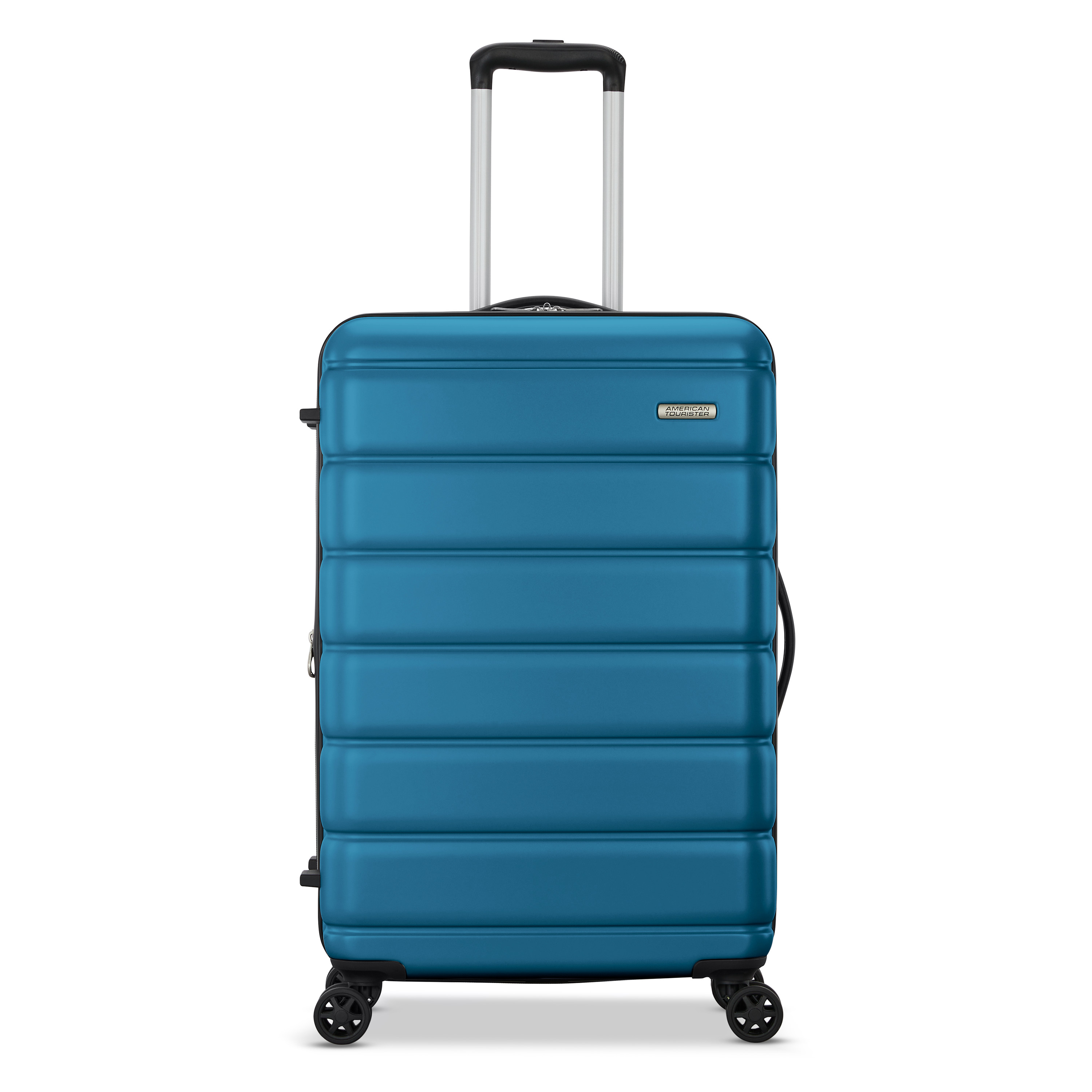 American Tourister Roll Out 2-Piece Luggage Set with Spinner Wheels (Carry on/Medium Checked) - Lagoon Blue