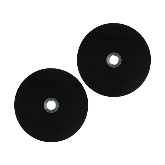 2 Pack 24" Fifth Wheel Disc Lube Plate w/ Steel Retention Clip - 5mm Thick, HDPE - Friction protection for 5th Wheel Trailer, RV, Camper Safety Kit