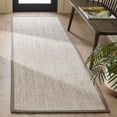 thumbnail image 4 of Safavieh Natural Fiber Kentigern Solid Runner Rug, Marble/Khaki, 2'6" x 12', 4 of 13