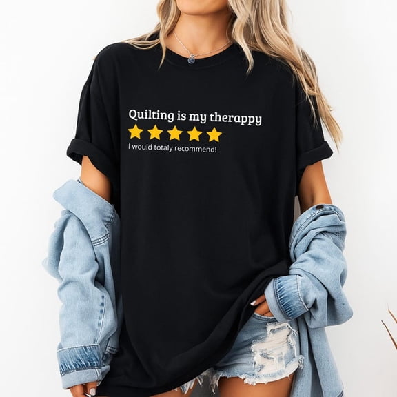 MiyazakiLy Quilting Is My Shirt Funny Quilter Gift Sewing Lover Tee 5 Star Review Graphic T-Shirt Craft Humor