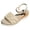 Beige, variant on Boho Espadrilles Platform Wedge Sandals for Women Open Toe Dressy Beaded Ankle Strap Comfortable Arch Support Beach Shoes Beige Size 9
