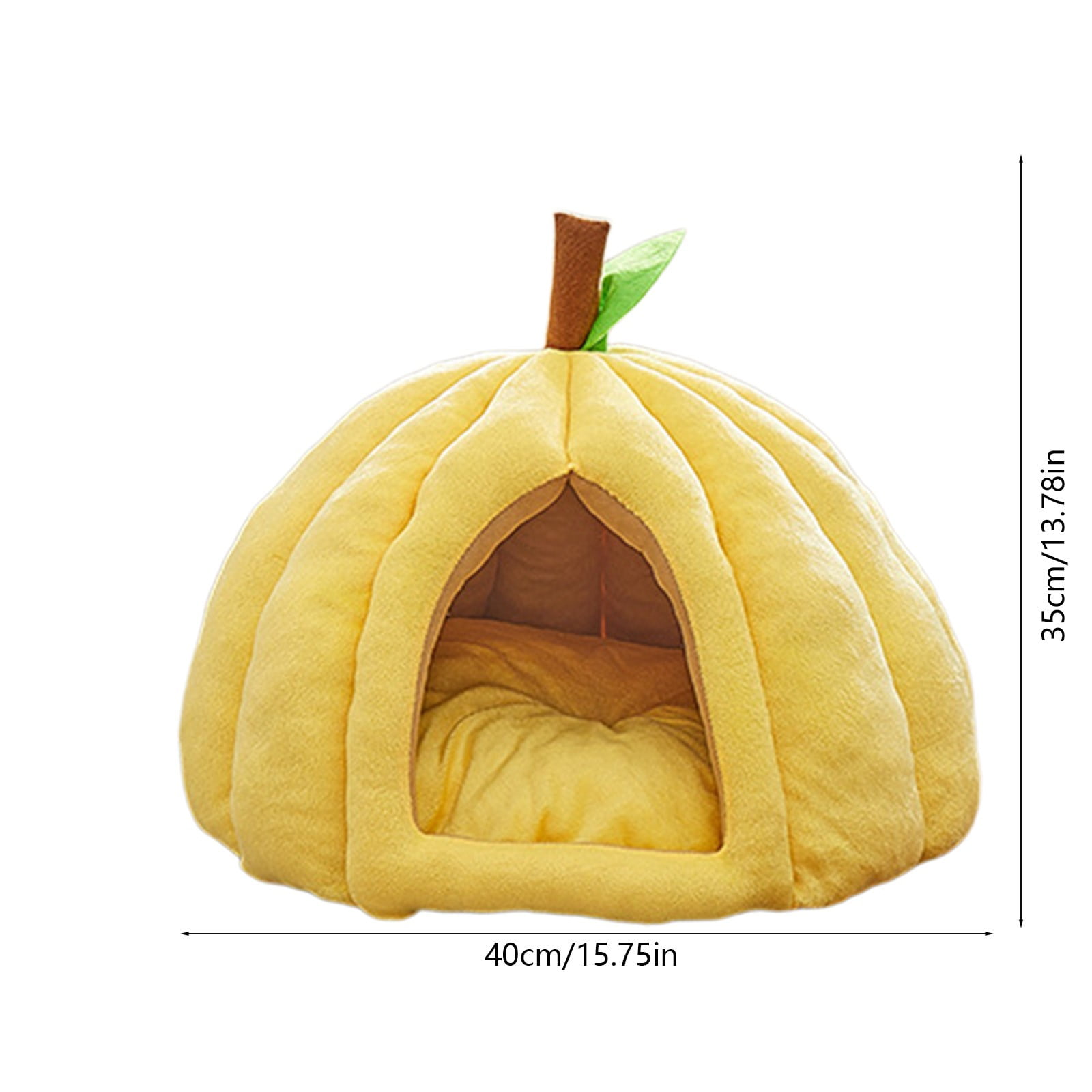 Foldable Pet Tent House, 16"x16"x12" Warm Nest for Cats & Small Dogs, Soft Portable Indoor/Outdoor Bed, Removable Roof, Non-Slip Bottom, Easy-Carry Travel Crate for Kittens Puppies