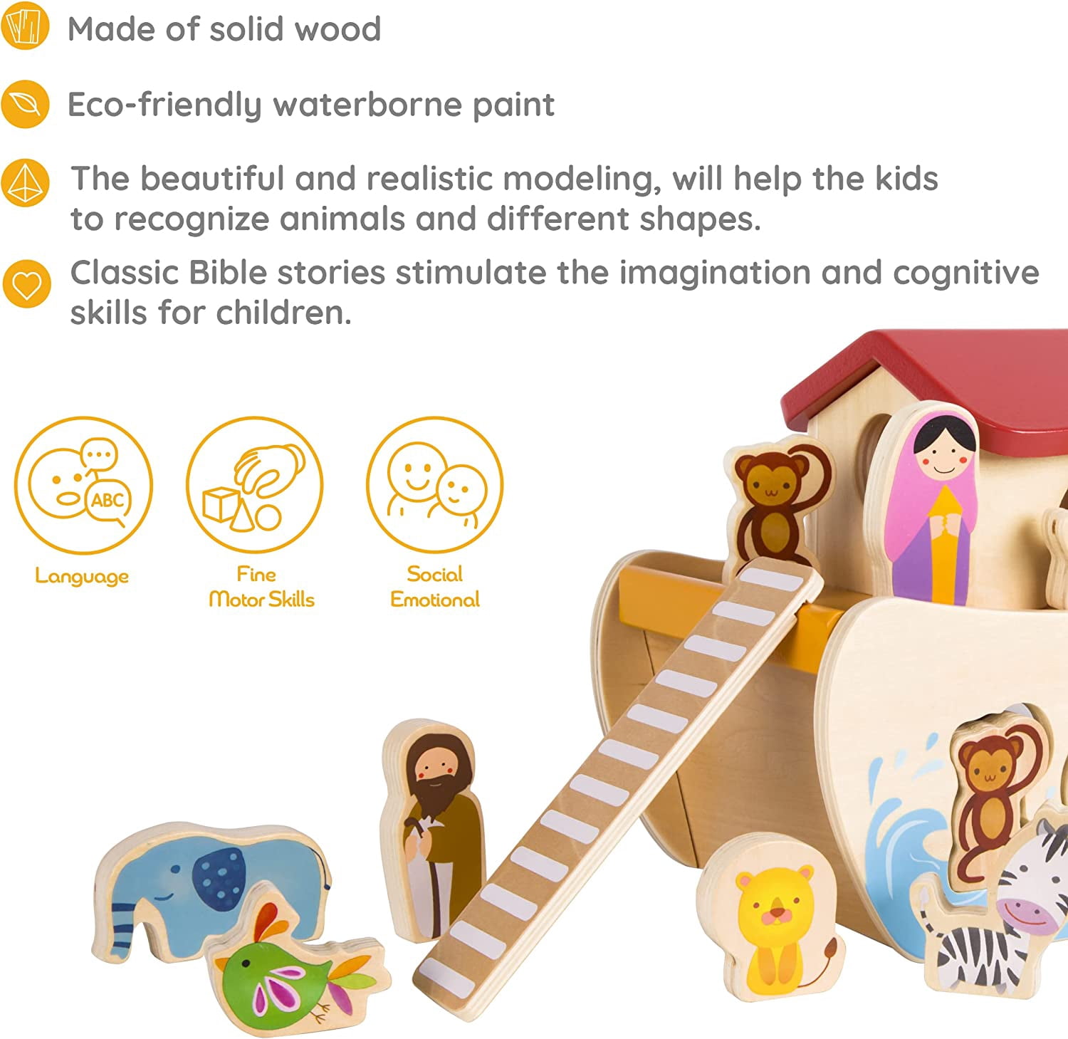 Classic World Wooden Noah's Ark