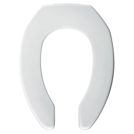 3L2155T 000 Medic-Aid 3" Lift Raised Open Front Plastic Toilet Seat, ELONGATED, Long Lasting Solid Plastic, White