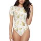 thumbnail image 1 of Balery Gold Christmas Tree Body de cuello redondo de manga corta para mujer Tops de manga corta Tops básicos-Medium, 1 of 7