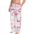 thumbnail image 2 of Bingfone Breast Cancer Pink Ribbons Awareness (2) Mens All Over Print Sleep Pajama Pants-Xx-Large, 2 of 9