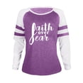 thumbnail image 3 of TINZ T-Shirt Décontracté pour Femmes à Col Rond, Partiellement Imprimé, à Manches Longues, Haut de Course pour Femmes, Lot de T-Shirts à Manches Longues pour Femmes, T-Shirts en Polyester pour Femmes, 3 of 3