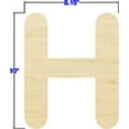 thumbnail image 2 of Pack of 1, 10 Inch x 1/4 Inch H Round Font Wood Letters for Wood Craft Project, Children or Adult Art Work, Home and Holiday Décor and DIY Fun, Made in USA, 2 of 2