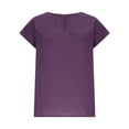 thumbnail image 5 of BRGZLK Linen Casual Cap Sleeve Tops Summer Novel Solid Color Pleated Round Neckt Lightweight Comfy Loose Basic Sleeveless Blouse for Going Out Purple A XXL, 5 of 5