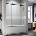 thumbnail image 4 of Sunny Shower 58.5-60 in. W x 62 in. H Frameless Bathtub Shower Door, 4 of 12