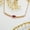 Red, variant on Women Ladies Stainless Steel Chain Zircon Pendant Necklace Non Tarnish-red