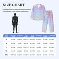 thumbnail image 6 of Bingfone Men'S Pajama Set 2 Piece Loungewear Pjs, Long Sleeve With Pajama Pants-Fish Scale1, 6 of 9