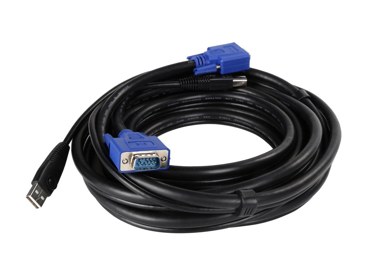 StarTech.com 15 ft. USB+VGA 2-in-1 KVM Switch Cable SVUSB2N1_15 - image 2 of 3