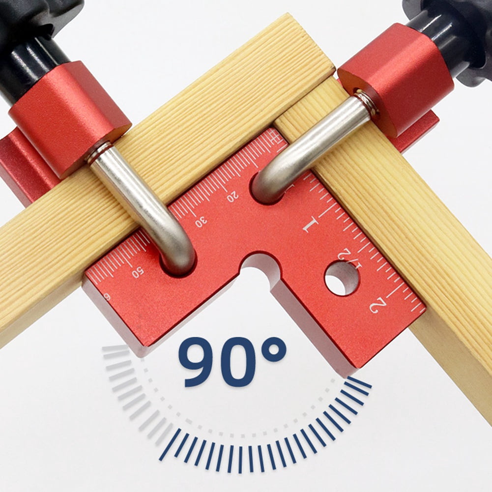 Mini 90 Degree Positioning Squares 2 Pack, Aluminium Alloy Clamping Squares for Woodworking, Clamping