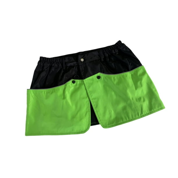Delantal de entrenamiento para perros, pantalones cortos de entrenamiento para perros, resistente al agua multipropósito resistente para actividades Verde grande