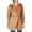 Camel, variant on CALVIN KLEIN Womens Gray Pocketed Faux Leather Faux Shearling Collared Button Down Winter Jacket Coat L