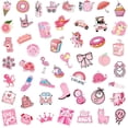thumbnail image 5 of Pegatinas estéticas lindas de color rosa: 100 pegatinas Kawaii para niñas y mujeres adolescentes., 5 of 5