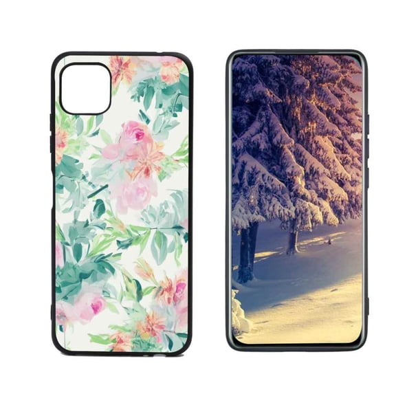 Compatible with Boost Mobile Celero 5G Phone Case, Floral-14 Case Men Women, Flexible Silicone Shockproof Case for Boost Mobile Celero 5G