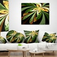 thumbnail image 4 of Designart Colorful Fractal Flower Pattern - Abstract Throw Pillow - 12x20, 4 of 5