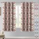 thumbnail image 1 of Cortinas opacas con diseño impreso de 84 pulgadas de largo, juego de 2 paneles, cortinas con aislamiento térmico para dormitorio, sala de estar, cortinas geométricas modernas con ojales para ventana, marrón y marrón, rojo y marrón, 52 pulgadas de ancho x 63 pulgadas de largo, 1 of 5
