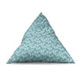 thumbnail image 4 of Spring Lounger Chair Bag, Pastel Pattern Abstract Snowdrop Flowers and Leaves, High Capacity Storage with Handle Container, Lounger Size, Mint Green Pale Sky Blue, by Ambesonne, 4 of 5