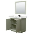 thumbnail image 2 of Wyndham Collection Wcf414136s-Qtz-Unsm34 Strada 36" Free Standing Single Basin Vanity Set, 2 of 7