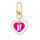 thumbnail image 1 of Familias lesbianas Llavero de metal en forma de corazón dorado, 1 of 3