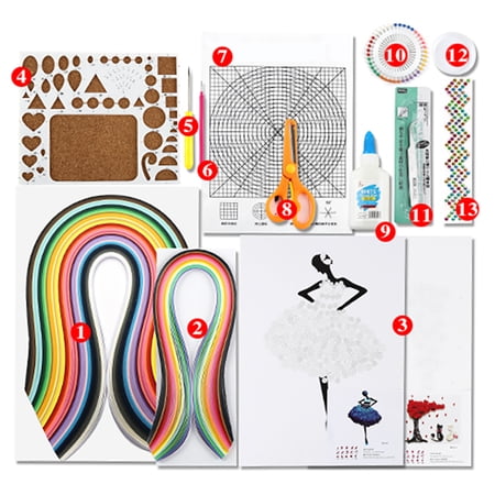 Kit Completo Per Quilling Con Penna Elettrica, 1200 Strisce Di Carta E Custodia – Ideale Per Principianti