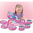 thumbnail image 3 of Toy Chef 14-Piece Princess Tea Party Set for Little Girls - Pretend Game Playset with Teapot, Cups and Dishes - Playhouse Toy Gifts for Toddlers, 3+ - Princess, 3 of 7