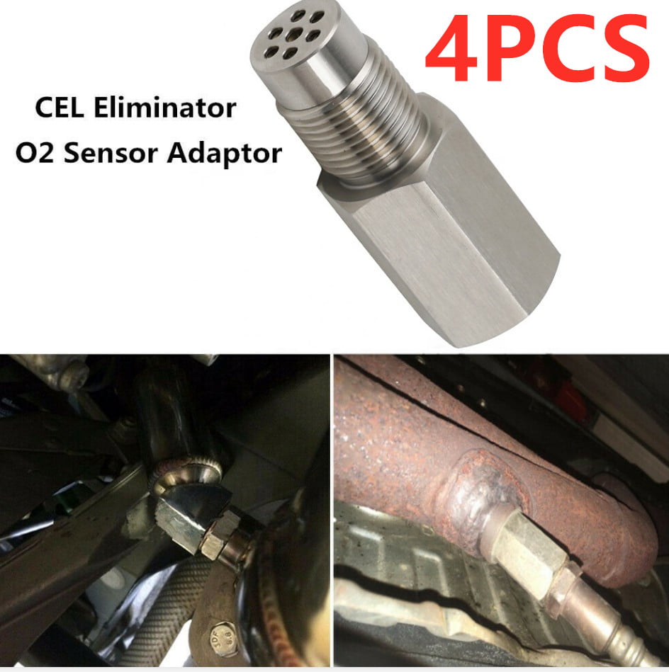 2PCS 180D Real Catalytic Converter O2 Sensor CEL Eliminator Check Engine Light