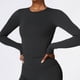 thumbnail image 3 of Camisetas de Yoga sin costuras para mujer, Top corto, camisas de manga larga para Yoga, deportes, Fitness, ropa de gimnasio, camisetas de entrenamiento con realce, camisetas deportivas, 3 of 5