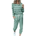 thumbnail image 1 of CHUANK Lounge Suits for Women Colorblocked Pullover Top with Drawstring Sweatpants Trendy Sets with Pockets (X-Large  Wine), 1 of 5