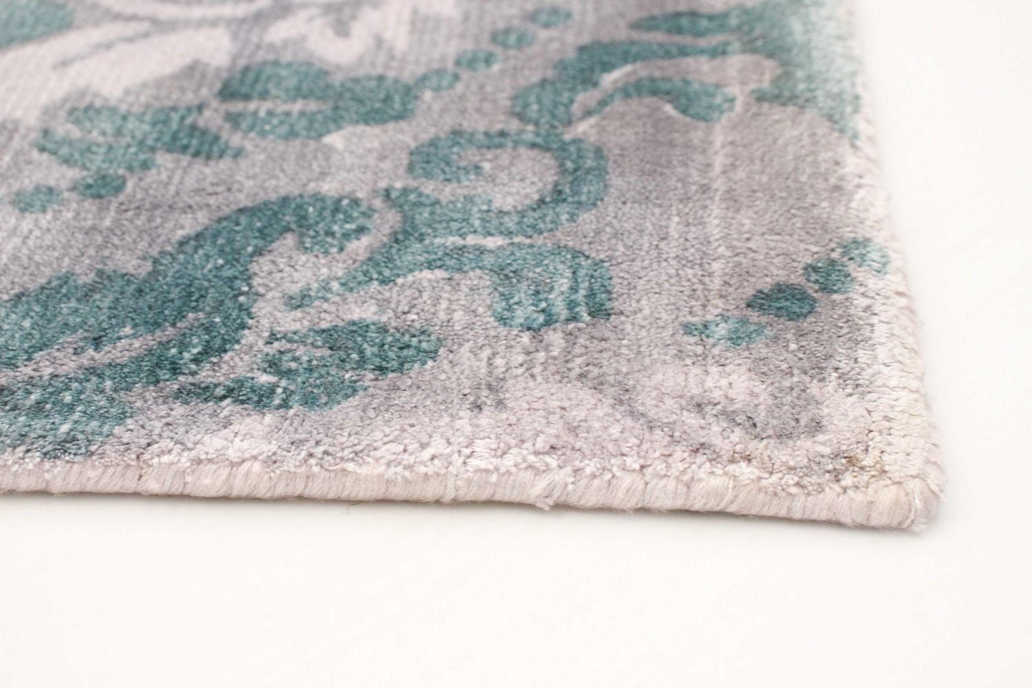 ECARPETGALLERY 5'0" x 8'0" Transitional Galleria Hand Loomed Area Rug for Living Room, Dining Room and Bedroom in Grey