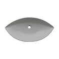 thumbnail image 3 of Renovators Supply Blink 31 3/4" Oval Countertop Vessel Bathroom Sink White Heavy Duty Perfect for Large Vanity Top, 3 of 7