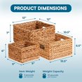 thumbnail image 2 of Honey-Can-Do STO-02882 Nesting Banana Leaf Baskets, Multisize, 3-Pack, 2 of 11