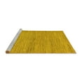 thumbnail image 2 of Ahgly Company Machine Washable Indoor Rectangle Abstract Yellow Modern Area Rugs, 2' x 3', 2 of 4